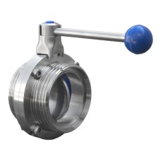 Затвор нержавеющий дисковый поворотный запорный приварной 12Х18Н9ТЛ ДУ 350 Ру 10 Арма-Пром ЗПД-САЗ